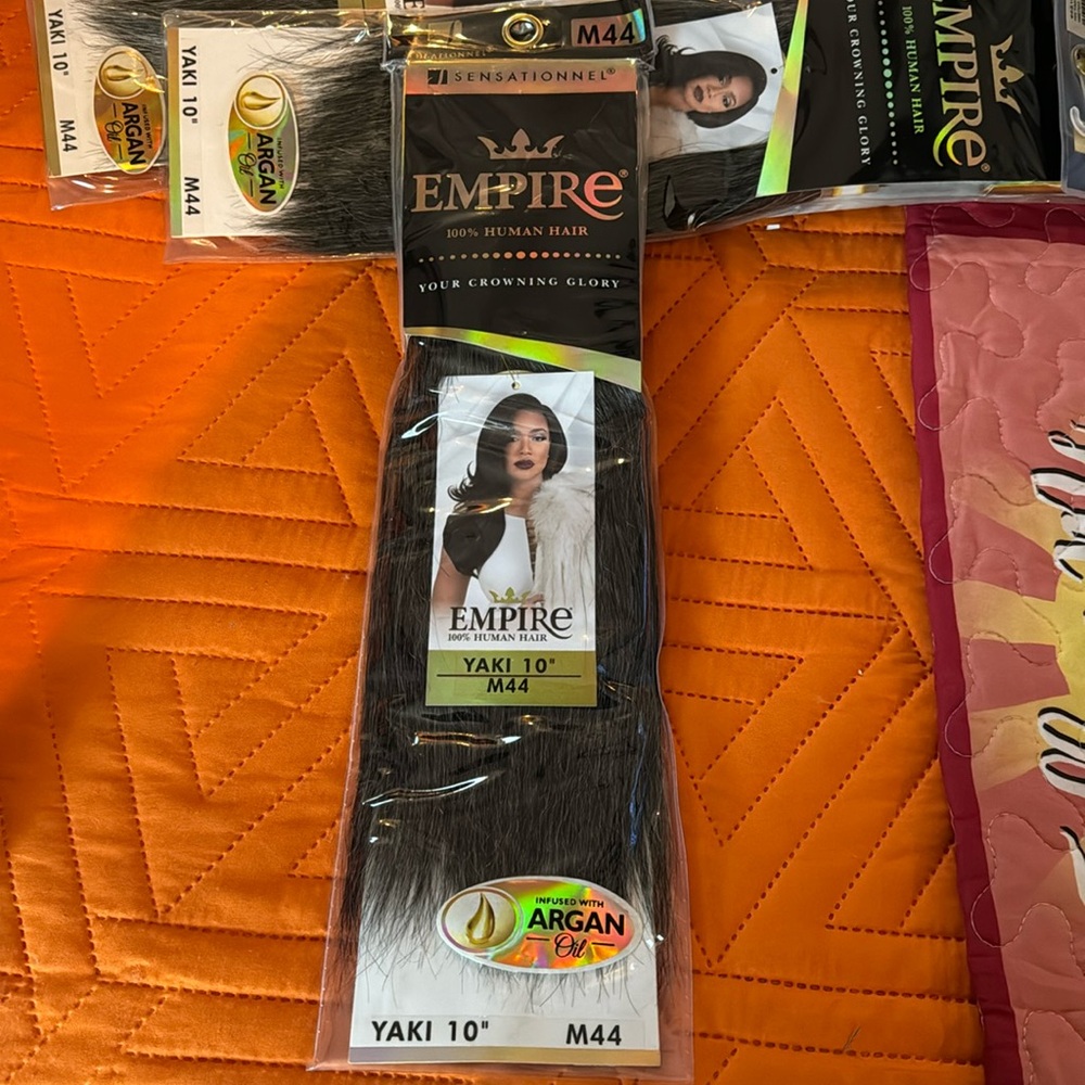 Empire 100% human hair. Color is M44. 10 inches